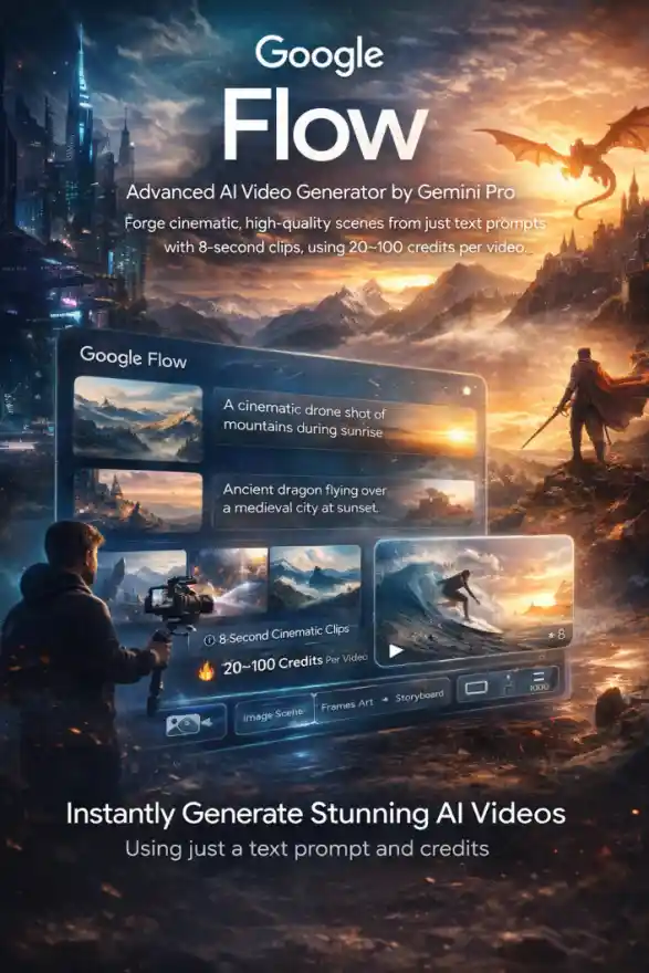 Google Flow (Veo AI) Interface